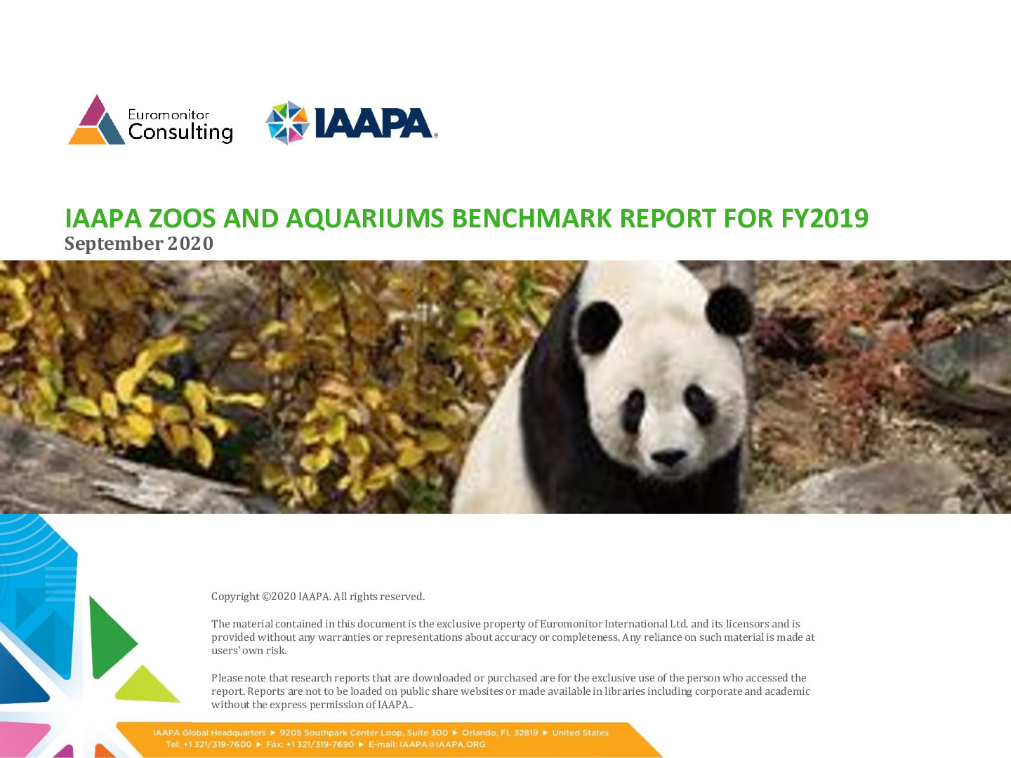 2020 IAAPA Benchmark Series - Zoos and Aquariums